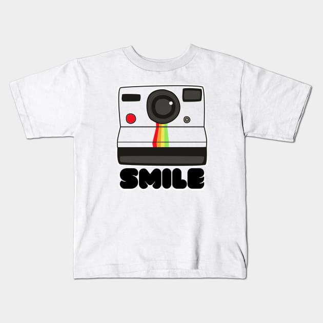 Instant Camera Smiles for the 70s and 80s Kids T-Shirt by Contentarama